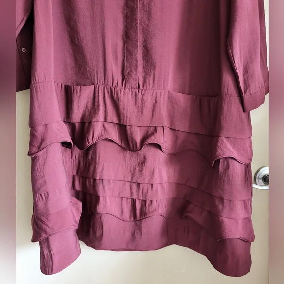 COS Scalloped Trim Layered Ruffle Dress - Picture 10 of 10